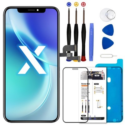 Komplett Display für iPhone X Ersatz LCD OLED Bildschirm 3D Touchscreen Mit Tool