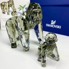 Swarovski Gorilas Gorilla Parent And Child 2009 Degree Scs Members Only Crystal 