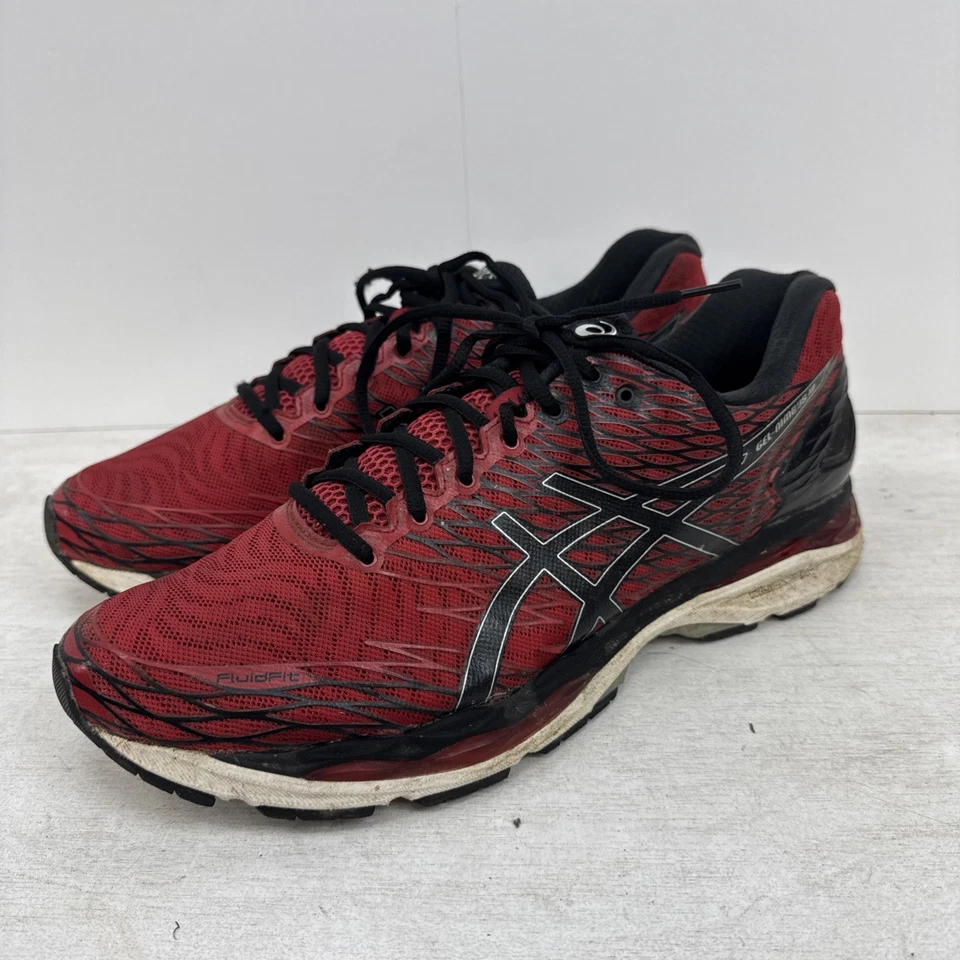 Asics Gel-Nimbus 18 Fluidfit Red And Black Sneaker Herren Größe EU 48 (R6) - Bild 3 von 4
