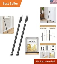 Sliding Door Security Bar and 2-in-1 Sliding Glass Door Stoppers Security for...