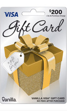 200 VISA Physical Gift Card - ACTIVATED - NO FEES - READY TO USE