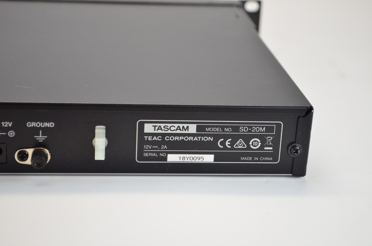 Tascam SD-20M Solid State Recorder SD Card 1U Rack Mount 4 Track