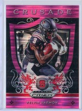2019 Panini Prizm Draft Picks Crusade 14 Kelvin Harmon Pink Pulsar Prizm
