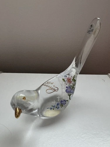 Fenton Art Glass Company 50th Anniversary Bird Limited Edition Painted Solid