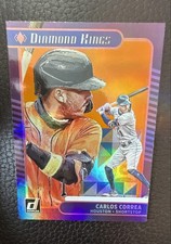 2021 Panini Donruss - Diamond Kings Carlos Correa #12 Holo Orange