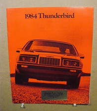 1984 Ford Thunderbird 20-page Sales Brochure Elan Fila Turbo Coupe 1984 Ford Thunderbird 20-page Sales Brochure Elan Fila Turbo Coupe