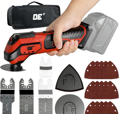 Power Tool Battery Oscillating Multi-Tool Kit for Milwaukee 18V Battery, 21000