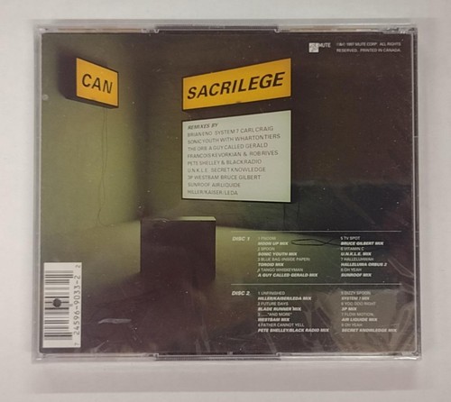 Can~Sacrilege 2-CD 1997 Mute 9033-2 Remixes NEW SEALED Brian Eno Sonic Youth - Imagen 2 de 2