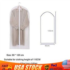 5 Pcs Clothes Cover Garment Bag Travel 23.62 47.24 in Zipper Coat Carrier