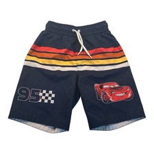 Cars Lightning Mcqueen Disney Boys Swim Trunks Size 5T
