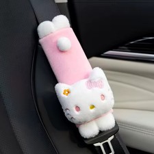 Hello Kitty Plush Car Seat Belt Cover Pad Cushion Pillow Shoulder Protector 12