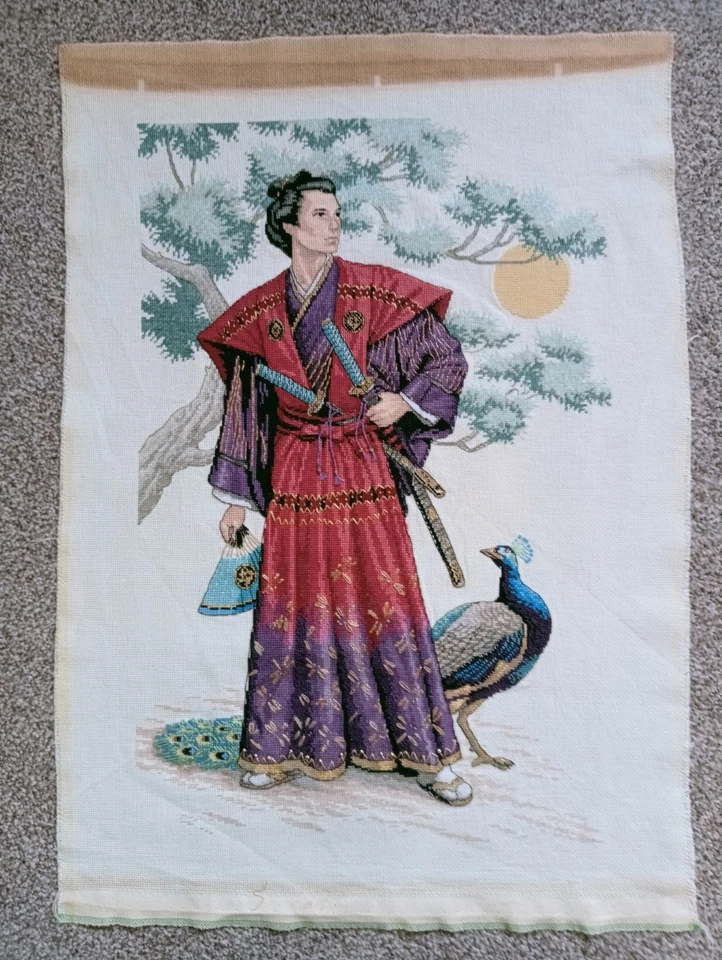 (C89) Completed Dimensions MIGHTY SAMURAI Cross Stitch Picture # 30cm x 46cm - Image 2 of 4