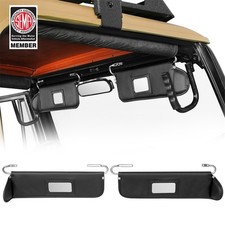 2pcs Sunvisors Replacement Swivel Sun Visor Set Fit 1987-1995 Jeep Wrangler Yj
