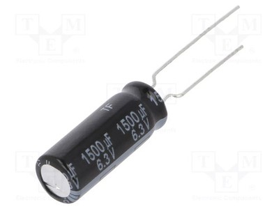 THT Kondensator: elektrolytisch 1500uF low ESR Ø8x20mm 10VDC
