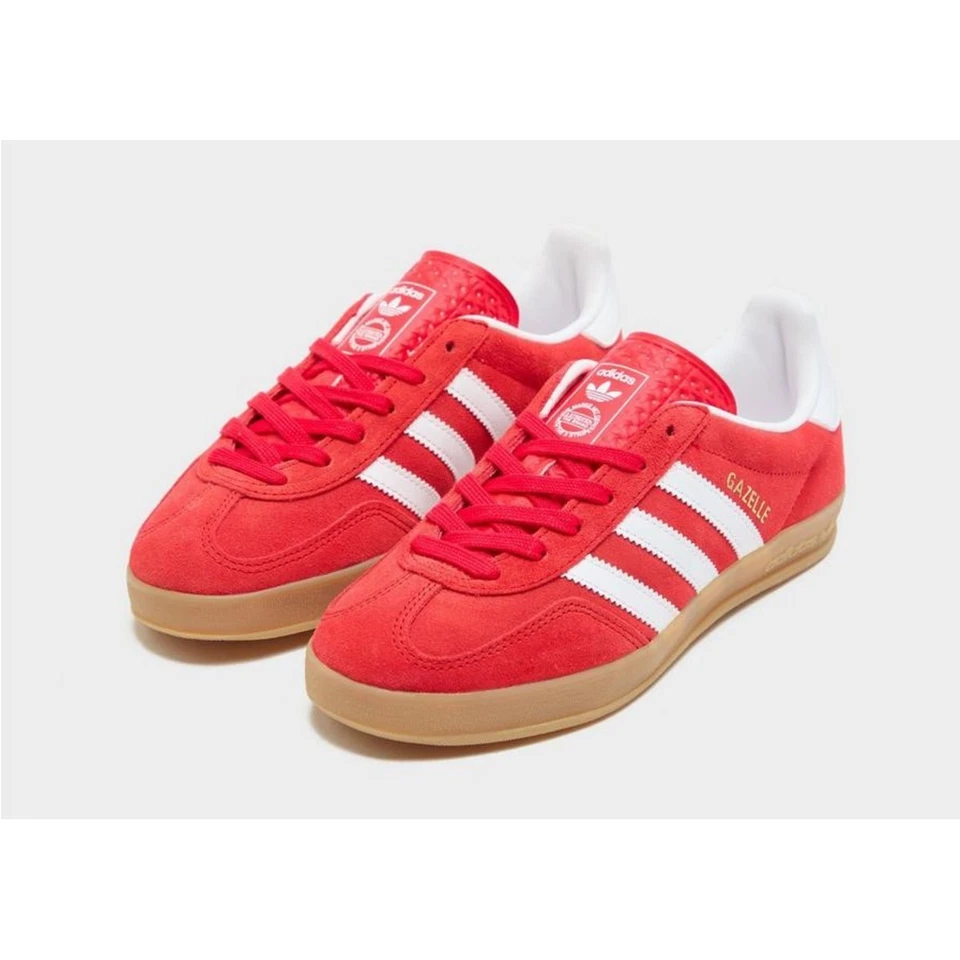 Adidas Gazelle Interior Mejor Nube Escarlata Blanco Goma JS3801 Juvenil Nuevo Foto 2 de 4