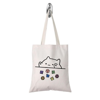Cat Throwing Dice Bag of Holding Zipper Pouch Gamer Dice Game Makeup Bag Funn...