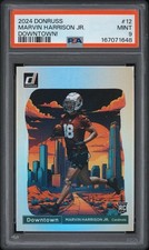 2024 Donruss Downtown! #12 Marvin Harrison Jr. RC — PSA 9