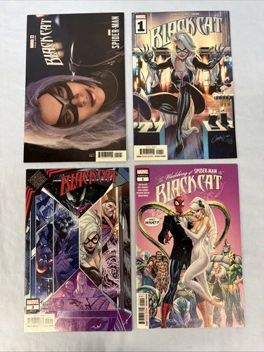 Black Cat 2019 Lot 1 3 The Wedding of Spider-Man and Black Cat Annual 1 VF-NM