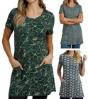 Ex Weird Fish Women's Sidra Dress Organic 100% Cotton Holiday Summer Top New