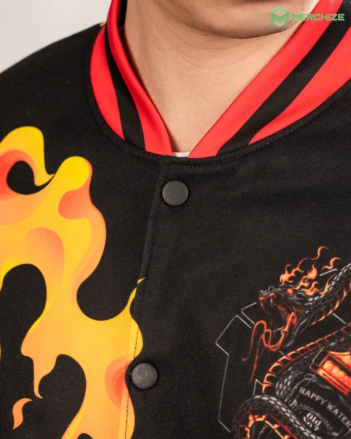 Custom Tuskegee Airmen Red Tails Baseball Jacket