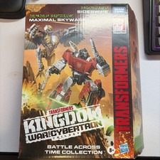 NISB Transformers Maximal Skywarp & Sideswipe War for Cybertron Kingdom