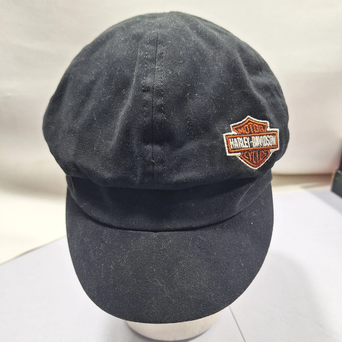 Harley-Davidson Womens Pink Leather Flat Cap Newsboy Hat Embroidered Logo HARLEY DAVIDSON® INFANT BABY GIRLS PINK EMBROIDERED B&S  main image 3