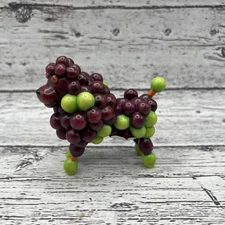 Enesco Home Grown Grapes Mini Poodle Figurine 2006 Original Box 4006803