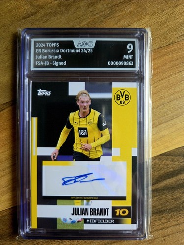 TOPPS TEAM SET BORUSSIA DORTMUND 2024/25 - JULIAN BRANDT AUTO - MINT 9 AOG