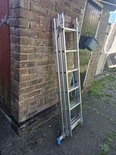 Mac Allister Aluminium 3 Way Combination Ladder