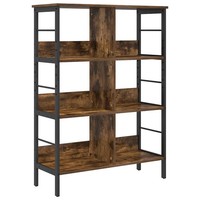 BüCherregal GeräUcherte Eiche Holzwerkstoff 82X32X112 Cm Standregal