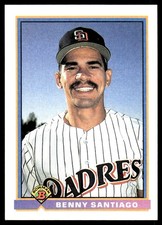 Benny Santiago 1991 Bowman #656 Padres MLB READ FREE SHIPPING AutographDen