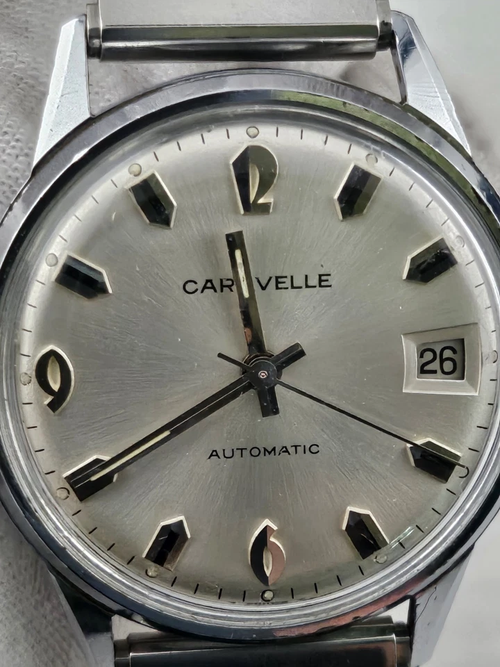 Vintage Men's 1970 Swiss Bulova Caravelle Automatic 17 Jewels Antimagnetic Runs  - Image 2 of 4