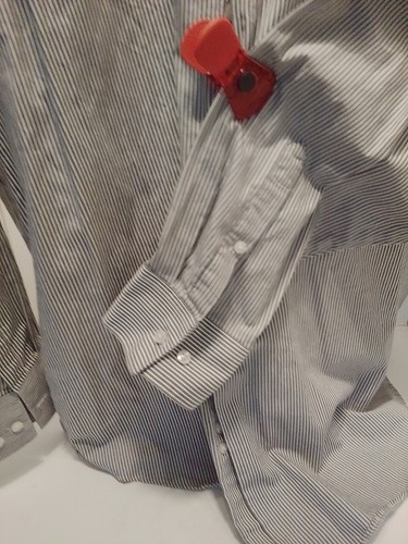 Geoffrey Beene Big & Tall Men's LS Button-up Dress Shirt Sz 19/34-35 - Picture 3 of 3