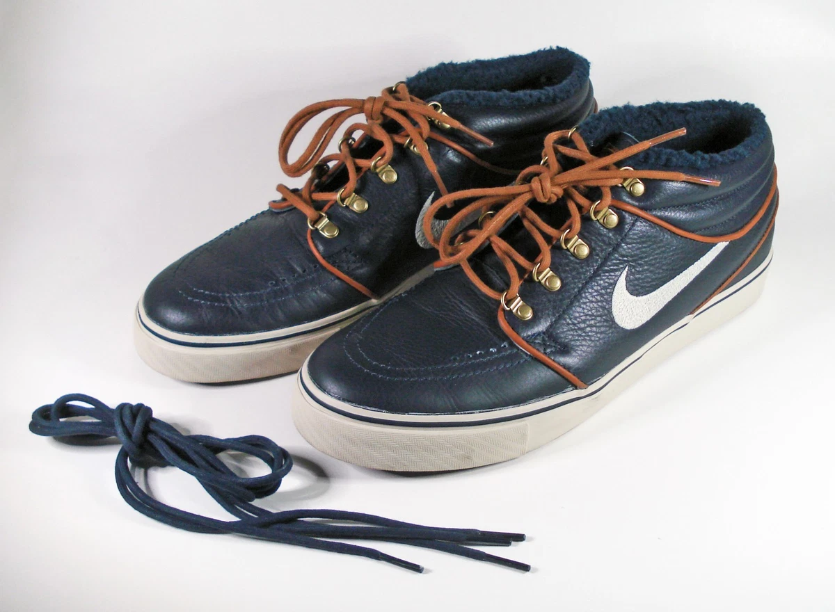 Nike SB Stefan Janoski Mid Shoes Men\'s Size 9.5 Navy Red Skateboarding Sneakers Nike SB Zoom Stefan Janoski Men main image 3