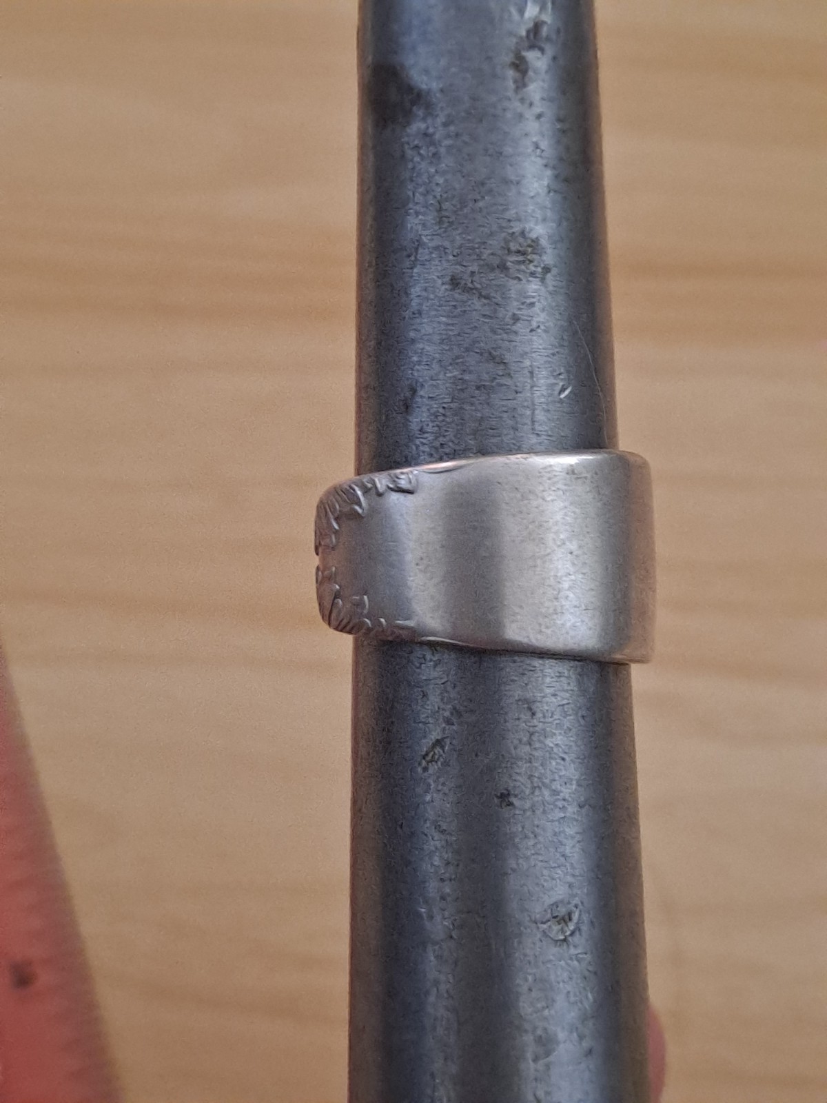 Handmade Silver Plated Spoon Ring - image 5