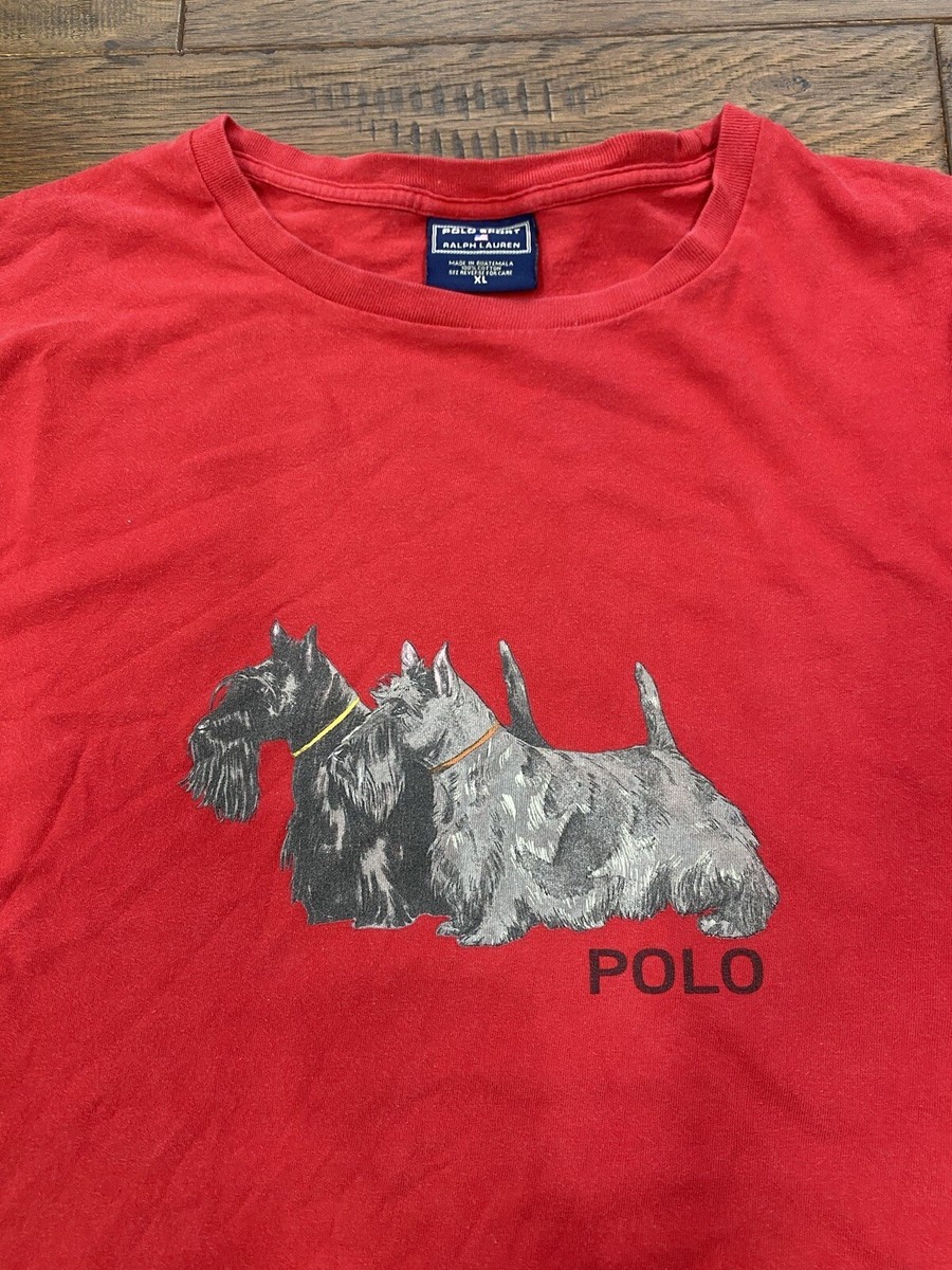 Vintage 90s Polo Sport Ralph Lauren Scottish Terrier Dog Vintage 90s Polo Sport Ralph Lauren Scottish Terrier Dog