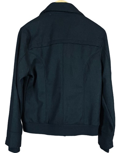Charlotte Russe DAMEN SCHWARZ WOLLMISCHUNG BOMBERJACKE GRÖSSE LARGE NEU MIT ETIKETT - Bild 4 von 6