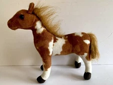 WishPets Horse "Betty Bo" Brown White Plush 12"