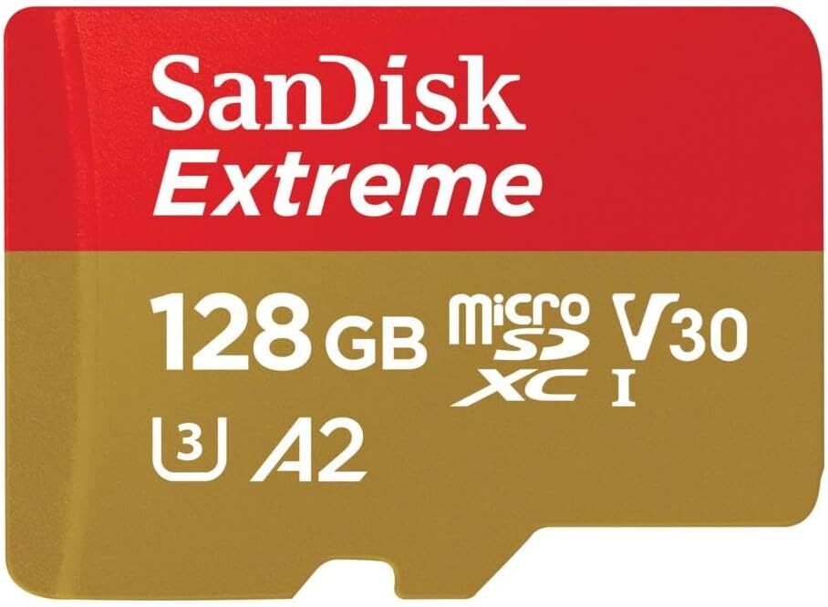 SanDisk Extreme 128 Go carte microSDXC Ada pour dashcam et drone
