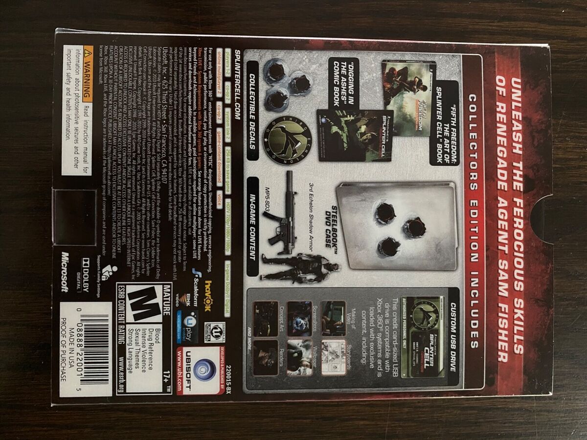 Tom Clancy's Splinter Cell: Conviction - Limited Collector's