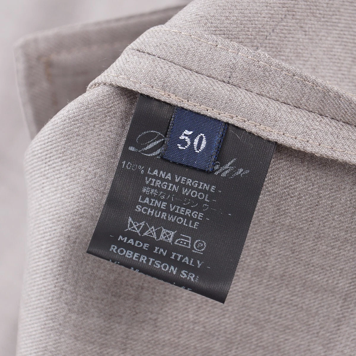 Drumohr Gray-Beige Extrafine Wool Button Front Shirt-Jacket M/L (Eu 50) NWT image 6