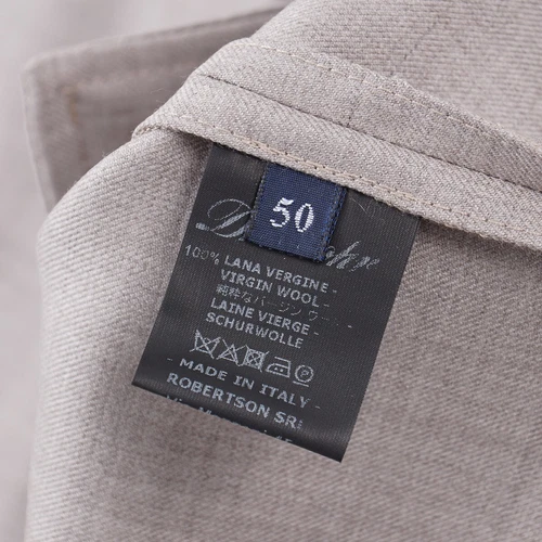 Drumohr Gray-Beige Extrafine Wool Button Front Shirt-Jacket M/L (Eu 50) NWT image 6