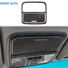 2x For Honda Accord 03-07 Real Carbon Fiber Front Reading Light Panel Cover Trim