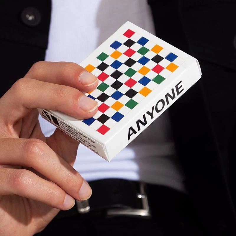 Checkerboard Jugando a las Cartas - Multicolor Poker Juego de Cartas Cardistry - Imagen 3 de 4