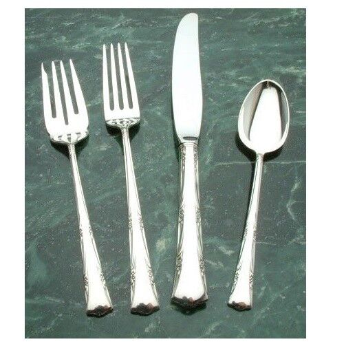 Greenbrier by Gorham Sterling Silver 1, 4 piece Place Setting, Luncheon Modern