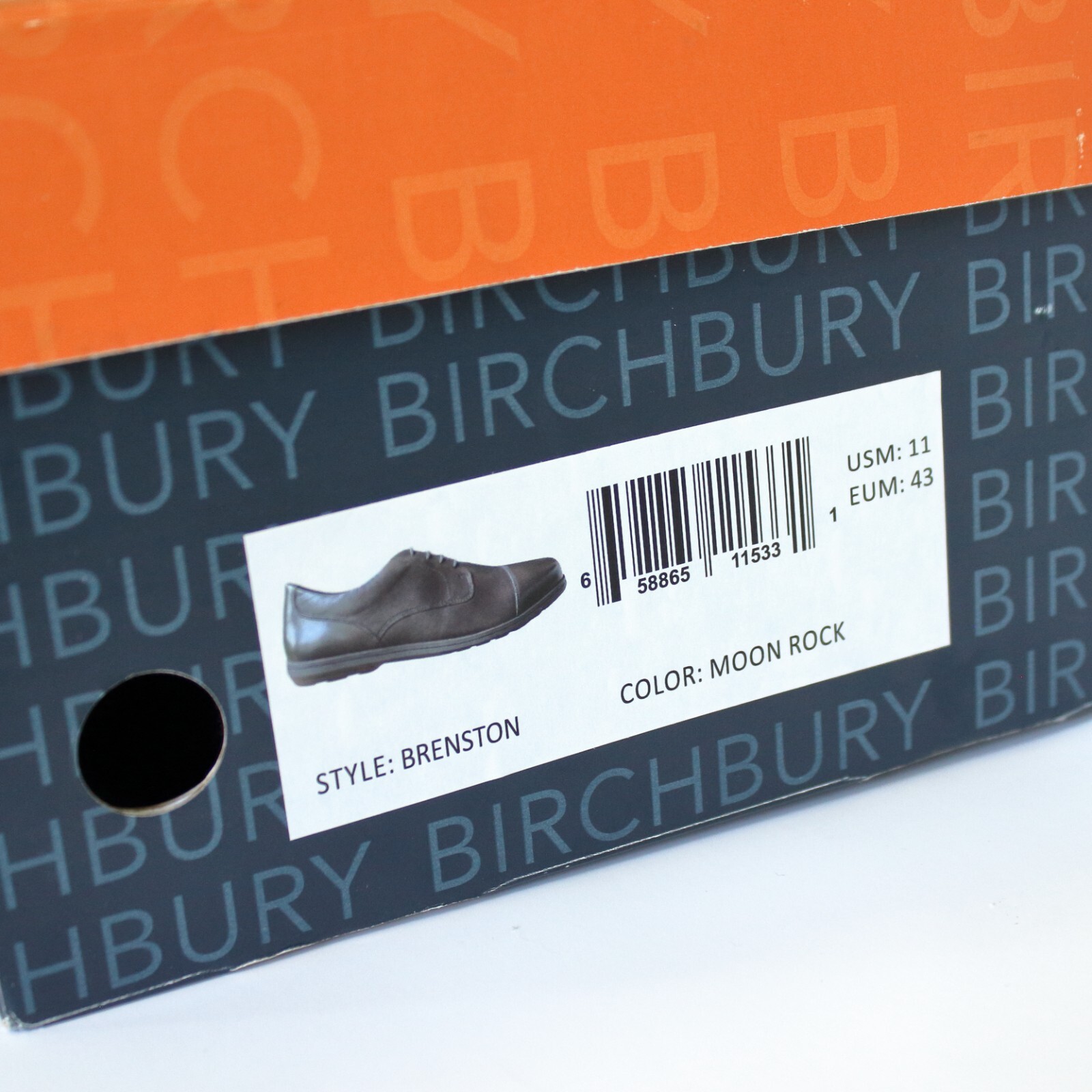 SAOLA Scarpe eleganti Birchbury Brenston a piedi nudi Moon Rock marroni da uomo taglia 11 nuove con scatola