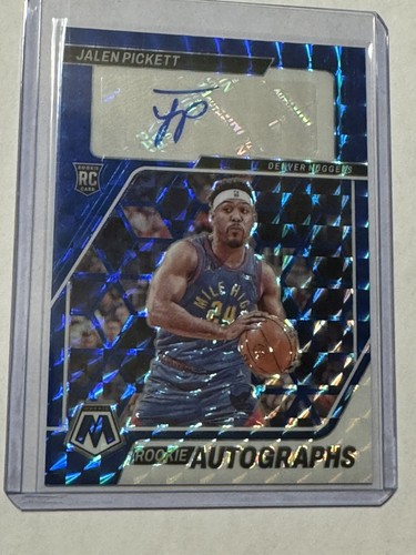 2023  Panini Mosaic Rookie Auto Jalen Pickett, Denver Nuggets Blue /49 - Picture 1 of 2