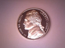 2000 S 5C Proof Jefferson Nickel **FREE SHIPPING**