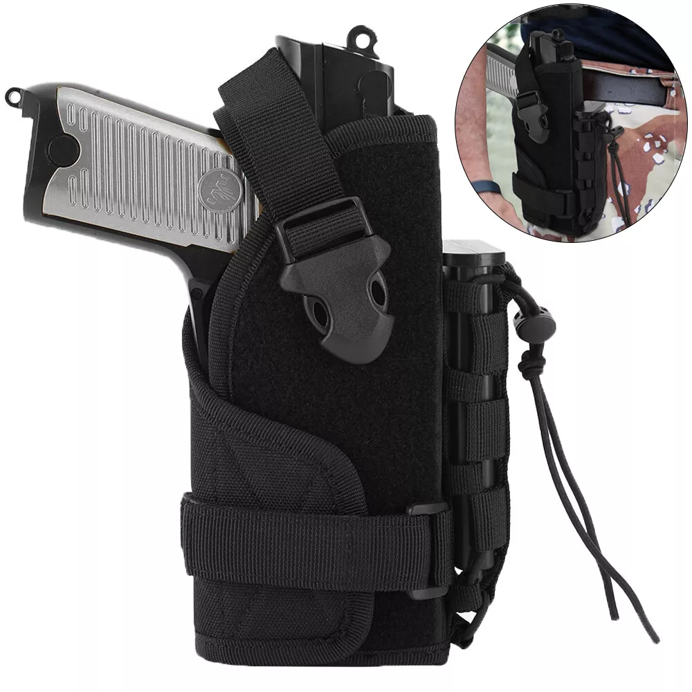 Tactical Gun Holster Molle Modular Belt Pistol Holster and 9mm Magazine  Pouch