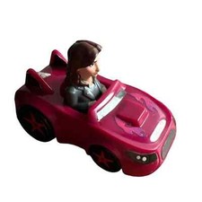 2018 Disney McDonald's Wreck it Ralph Red Car Shank With Figure 2.5" Long